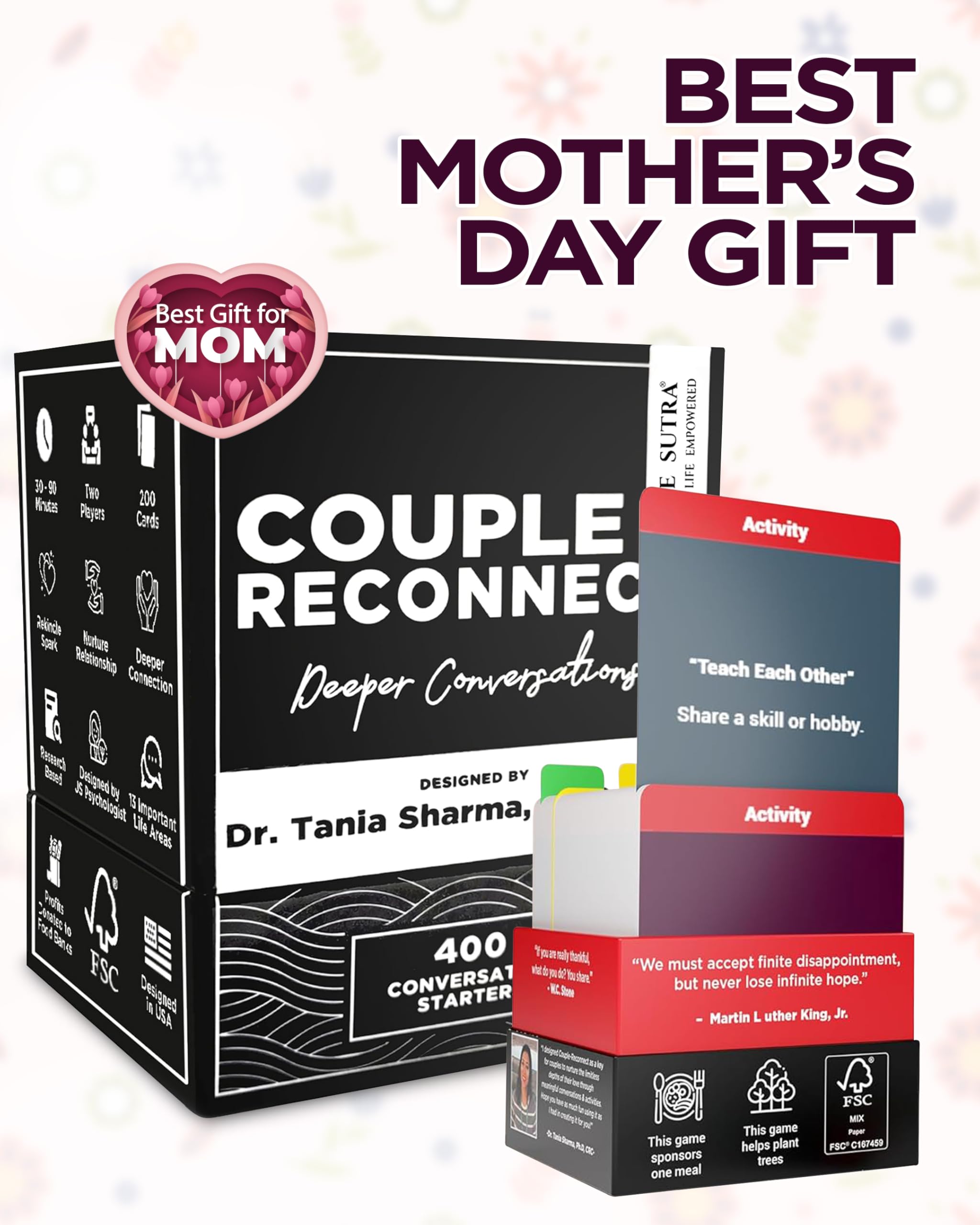 Life Sutra Married Couples Games - 400 Fun Reconnect Activities & Conversation Cards for Adults - Romantic Gift for Anniversary, Birthdays, Wife, Husband - Date Night Ideas Couples Games for Adults