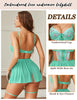 Avidlove Lace Lingerie Plus Size Lingerie Babydoll Womens Strap Chemise Nightgowns V Neck Nighty Mesh Sleepwear Nightdress (Light Green, X-Large)