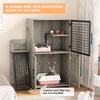 IDEALHOUSE Modern Cat Litter Box Enclosure with Platform, Double Layer Hidden Litter Box, Indoor Washroom, Villa Cat House with Ladder, 33.5