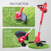 FLORA GUARD Electric String Trimmer, 2-in-1 for Lawn Mowers and Lawn Edge Trimmers, Heavy-Duty Construction, Stable and Durable, Includes 4.0Ah Battery and 3.0A Charger