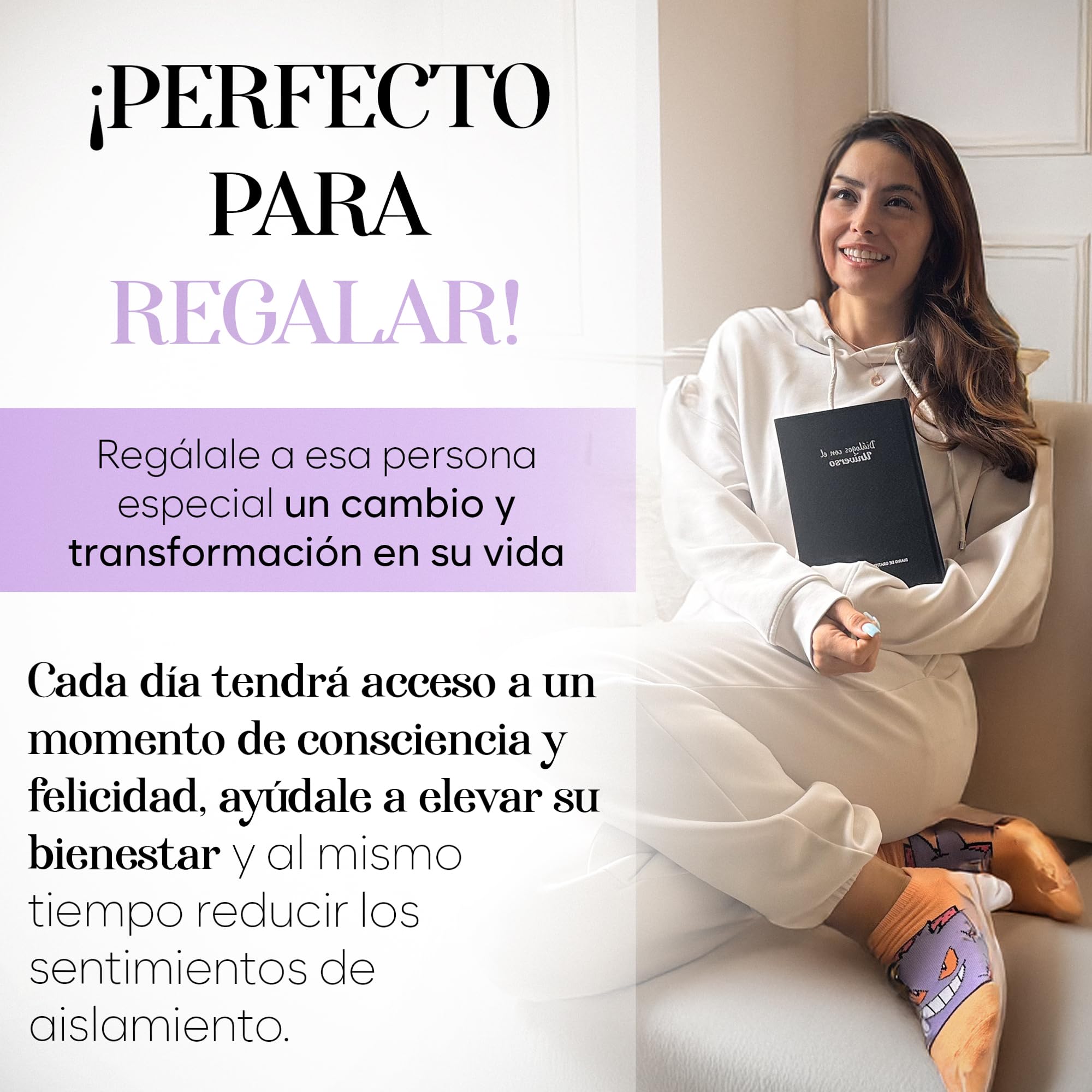 Gratitude and Manifestation Journal for Women - Dialogues with the Universe for Wellness with Positive Affirmations - Mindfulness without Anxiety 90 Days to the Life of your Dreams SPANISH VERSION