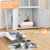 IDEALHOUSE Villa Litter Box Enclosure With Platform, Double Layer Hidden Furniture, Indoor Modern Cat Washroom, House With Ladder, 33.5