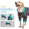 LovinPet Dog Pajamas, UV & Wound Care, Dog Anxiety Relief, Reflective Stripe, Butterflies and Rings Black Print, Post Surgery Pet PJ's, Large Breed Dog Onesie Pajamas, Large
