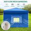 YITAHOME 10x20 Pop Up Canopy with 6 Removable Sidewall Heavy Duty Tent, Easy Up Portable Canopy Tents for All Season Wind Gazebo with Roller Bag for Camping Wedding Patio Parties Beach Commerce, Blue