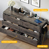 DWVO Farmhouse 6 Drawer Dresser for Bedroom, 59
