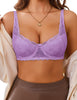 Avidlove Y2k Tops Bralettes for Women Sexy Demi Balconette Push Up Underwire Everyday Bra Lilac L