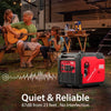 PowerSmart 5000-Watt Portable Inverter Generator with CO Protect, Electric Start, Super Quiet, 30 Amp RV Ready, Parallel Capable, Eco-Model Wheel Handle Kit