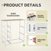 GOOBED Dresser for Bedroom, 7 Drawers Fabric Dresser, Organizer Unit for Living Room, Hallway, Closets - Sturdy Steel Frame, Wooden Top & Easy Pull Fabric Bins, Light Gray