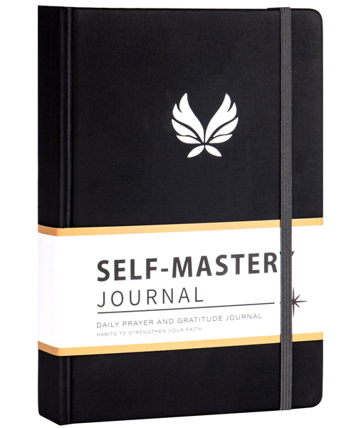 Yoment Gratitude Journal for Men Hardcover Self Care Journal with Prompts Daily Gratitude Journal for Happiness, Mindfulness, Mental Health, Guided Journal Inspirational Gifts, Black