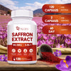Happy Saffron Supplements - 5 In 1 Saffron Capsules With 10:1 Saffron Extract 88.5mg, Ginseng, Goji Berry & Chrysanthemum – Supports Memory, Focus, Mood, Energy, Emotional Balance & Eye Health