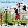 YITAHOME Basketball Hoop Outdoor, Portable Basketball Hoops & Goals, 4.5-10 FT Adjustable Basketball Hoop Outdoor with 44in Reinforced Iron Frame Backboard