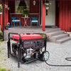 PowerSmart 459CC Gas Powered Outdoor Generator, 12000 Peak Watt for Home Use, Electric Start generator for Camping with Electric Start, Transfer Switch Ready 20A & 30A & 50A Outlets
