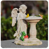 Vlyrofea Solar Angel Garden Sculpture with Color - Changing Lights,Resin Garden Outdoor Decorations Figurine with Birds,Frog & Mushroom for Home,Yard,Patio,Balcony,Lawn - Unique Housewarming Gifts