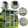 70” Catio Outdoor Cat Enclosure, Large Wood Cats House, Catio Window Cat Enclosure, Jumping Platform & 2 Napping Resting Box