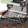 Garvee Espresso Coffee Machine with Grinder, 20 Bar Semi-Automatic Espresso Maker with Milk Frother Steamer Wand for Cappuccino, Latte, Macchiato, 2.8 L Water Tank, PID Temperature Control