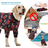 LovinPet Pet Pajamas for Large Dogs - Floral Navy and Coral Print Dog Jammies, Lightweight Stretchy Knit Big Dog Pullover, Large Dog Onesie, Pet PJ's/XXL