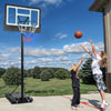 YITAHOME Basketball Hoop Outdoor 10 FT Adjustable, Portable Basketball Goals for Outside, 4.4-10FT Height Adjust, 44in Backboard and 18in Rim