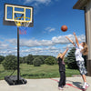 YITAHOME Basketball Hoop Outdoor 10 FT Adjustable, Portable Basketball Goals for Outside, 4.4-10FT Height Adjust, 44in Backboard and 18in Rim