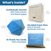 Gratitude Journal with a 20 Sided Ball with Daily Thankfulness Exercises – Establish a 5 Minute Habit to Fight Depression and Anxiety – Positivity, Self Care, Be More Grateful