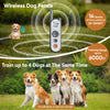 Htcuto Wireless Dog Fence System for Invisible Fence for Dogs Electric Shock Collar for Dogs Training Collar with Remote Portable Waterproof Safe Pet Containment System for 1 Large Medium Small Dog