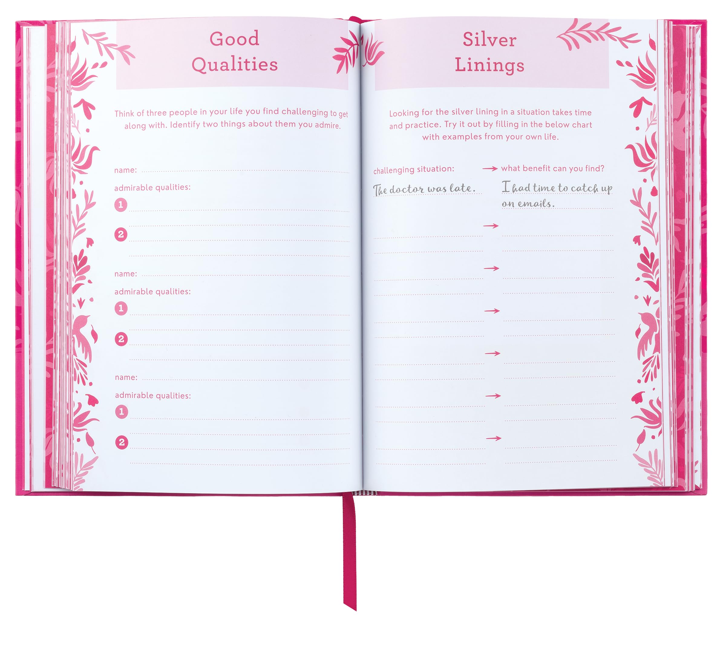 TableTopics Gratitude Prompted Journal with Questions, Quotes, and Activities for Self-Care and Wellness, Being Grateful and More Positive, Self-Help Journal for Women in 2025