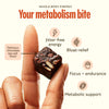 GEM Energy Caffeinated Bite, 40mg Caffeine, Ginseng Root, L-Theanine, Holistic Sustained Energy, Supports Metabolism, Stamina & Endurance | Chocolate Cacao Sea Salt | 28 Servings