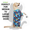 LovinPet Pajamas for Large Dogs, Lightweight Stretch Knit Pullover Dog Shirt, Marine Life Print, Pet Pajamas for Dogs, Large Breed Dog Jammie, PJ's for Pitbulls, Pet PJ's, L