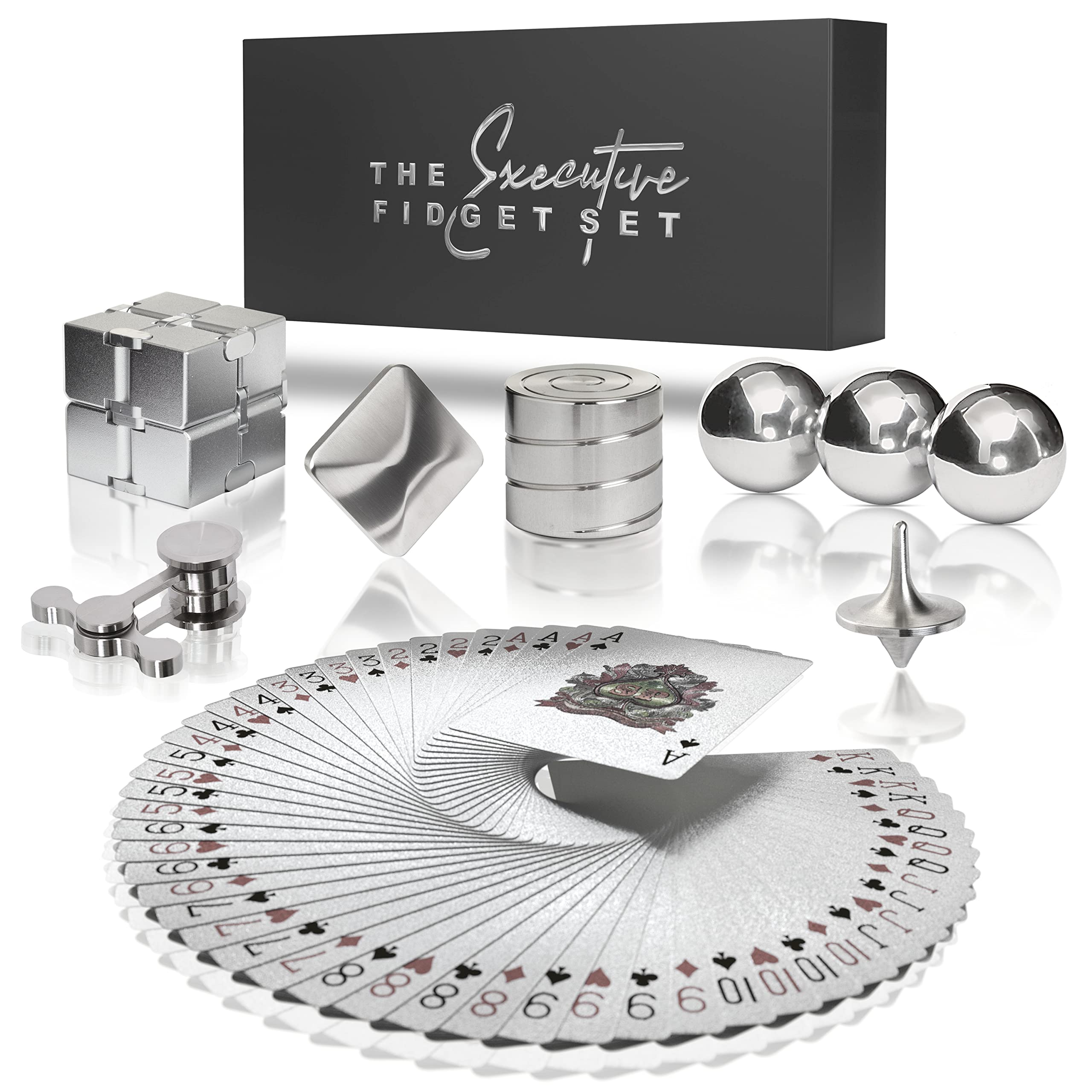 The Executive Fidget Set | Premium Sensory Stress Relief Stim Toys for Adults with ADHD, Anxiety | Fun Office Décor | Novelty Corporate Appreciation Thank You Gift