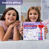 jackinthebox Gratitude Journal Kit for Girls Ages 8-12, 242 pcs, Scrapbooking Journal Set for Teen & Tween Girls,10 Fun Gratitude Exercises, Journal Art & Craft Kit, Ideal Gift for Girls 8 9 10 11 12