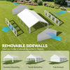 YITAHOME 20x30FT Party Tent Heavy Duty Wedding Event Shelters PVC Upgraded Galvanized Ripple Canopy with Large Roof Removable Sidewalls & 3 Storage Bags 600D Oxford Commercial, White