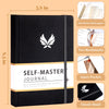 Yoment Gratitude Journal for Men Hardcover Self Care Journal with Prompts Daily Gratitude Journal for Happiness, Mindfulness, Mental Health, Guided Journal Inspirational Gifts, Black