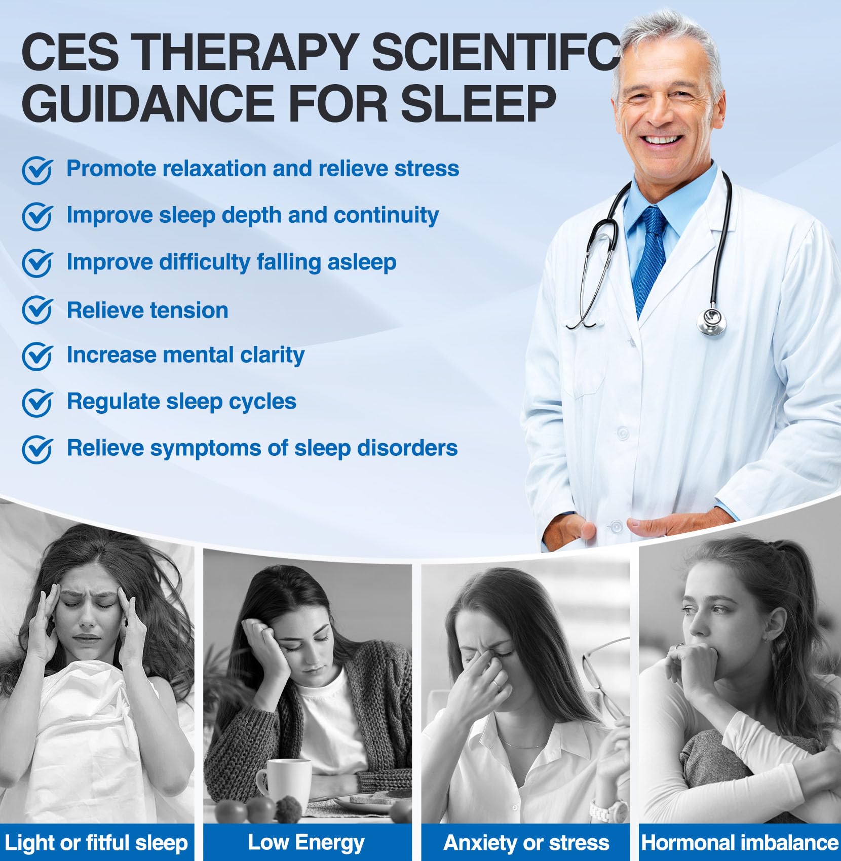 LISS Vagus Nerve Stimulation, Relaxation Device for Adults, Ear Clip Device for Stress Relief, Improve Deep Sleep, Vagus Nerve Stimulation Device