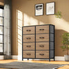GOOBED Dresser with 8 Drawers - Fabric Storage Tower, Organizer Unit for Hallway, Closets - Sturdy Steel Frame, Wooden Top & Easy Pull Fabric Bins