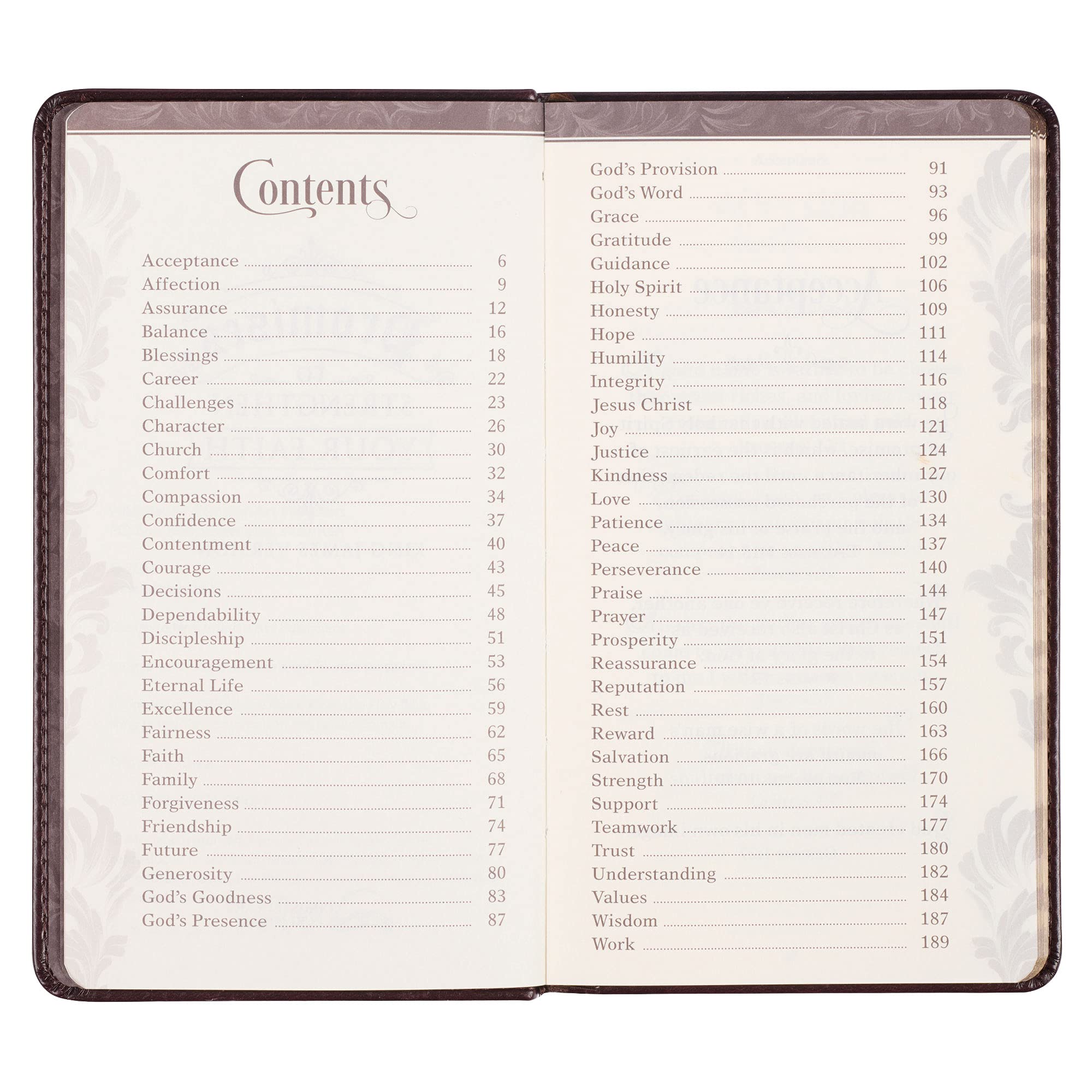 Promises to Strengthen Your Faith King James Version - Brown Faux Leather Gift Book