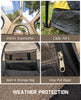 FanttikOutdoor Zeta C6 Pro Max Instant Cabin Tent 6 Person Camping Tent Setup in 60 Seconds with Rainfly & Windproof Portable with Carry Bag for Family Camping & Hiking, Upgraded Ventilation, Khaki