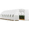 YITAHOME 26x10x7ft Greenhouse Extra Large Heavy Duty Large 2 Swing Doors Walk-in Greenhouses Tunnel Green Houses Outdoor 14 Windows Gardening Upgraded Galvanized Steel Garden, White