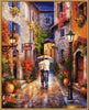 Noris Spiele MNZ-Romantische Schipper Paint Numbers – Romantic 609130788 Gasse, 40 x 50 cm Multicoloured, Colourful, 40x50 cm
