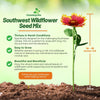 Outsidepride Southwest Wild Flower Seed Mix - 5 lbs. Heat & Drought Tolerant Premium Blend of Annual & Perennial Wildflower Seeds for Planting on Outdoor Lawns & Gardens from Spring to Fall