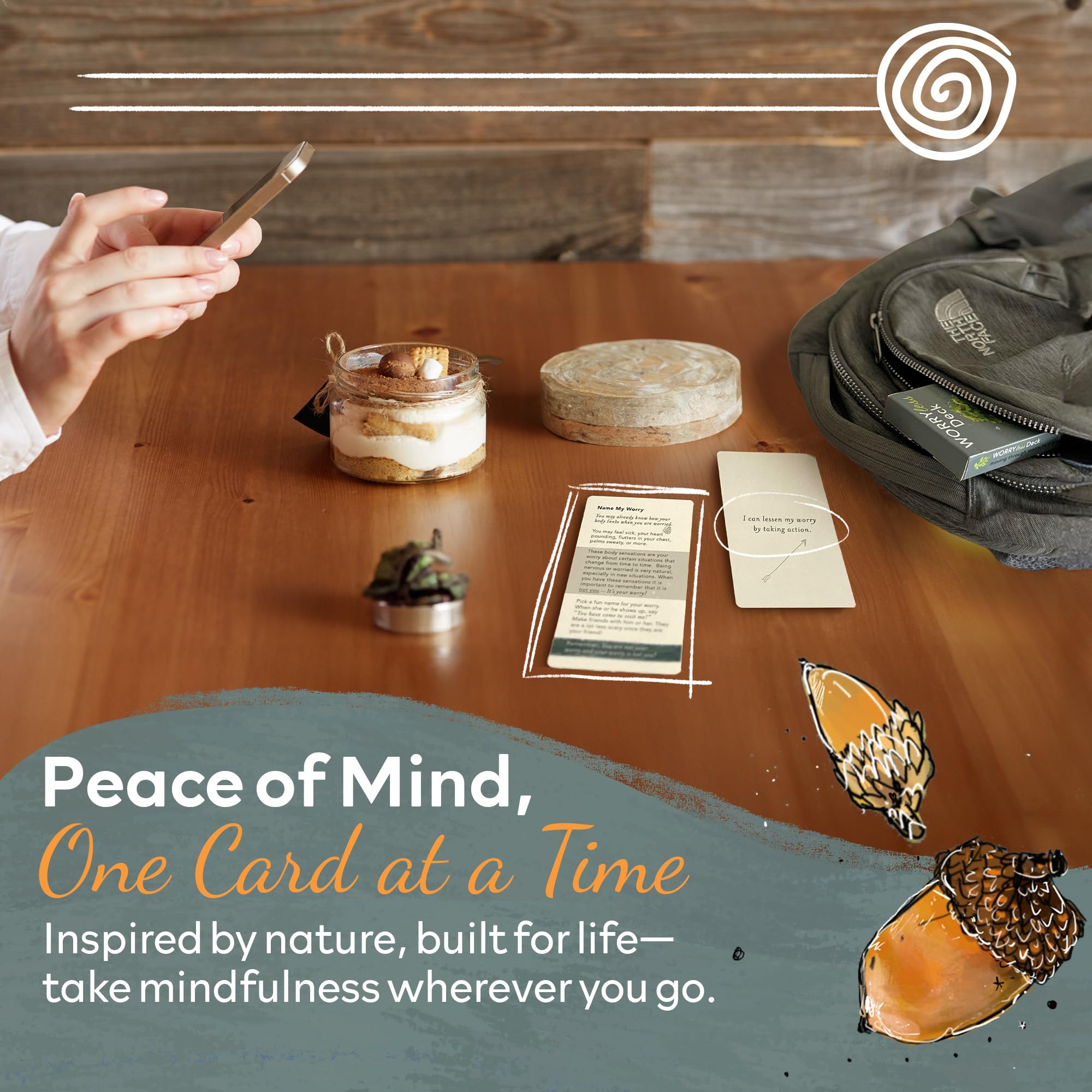 Worry Less Deck: CBT Therapeutic Card Deck for Teens, Adults Relaxation Self Love & Help Card Deck | Positive Affirmations Therapist Office Must Haves Gifts for Women & Stocking Stuffers for Teens
