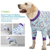LovinPet Large Dog Pajamas PJS, Wound Care/Post Surgical Recovery Shirt for Big Dogs, Lightweight Stretchy Pullover Dog Onesie, Stop Shedding for Dogs, Magical Unicorn Rainbow Print, Pet PJ's, 2XL