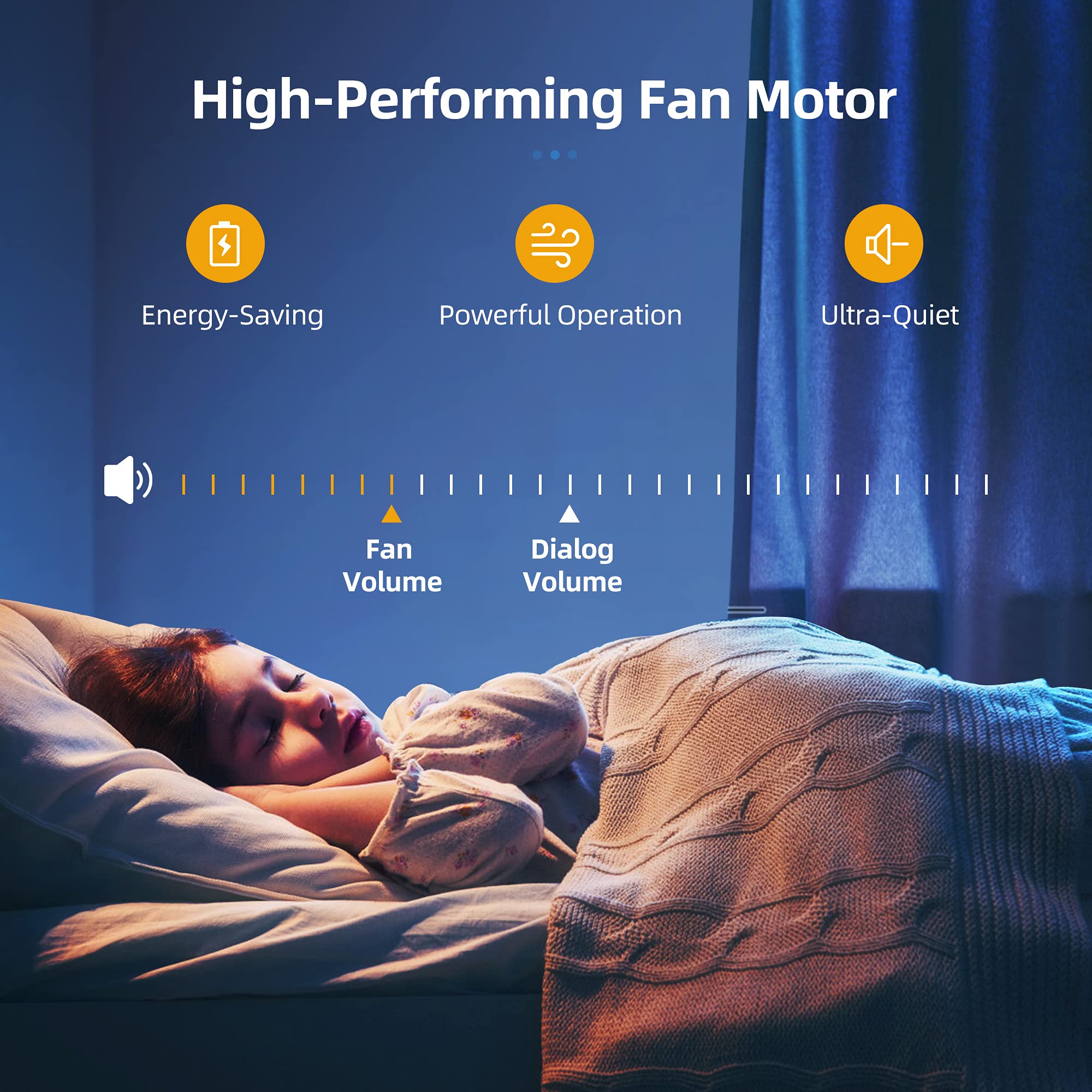 YITAHOME 52" Tropical Ceiling Fan with Light & Remote, 5 Blade Ceiling Fans Reversible, LED Tri-Color Temperature, 6 Speeds Quiet DC Motor for Living Room, Dining Room