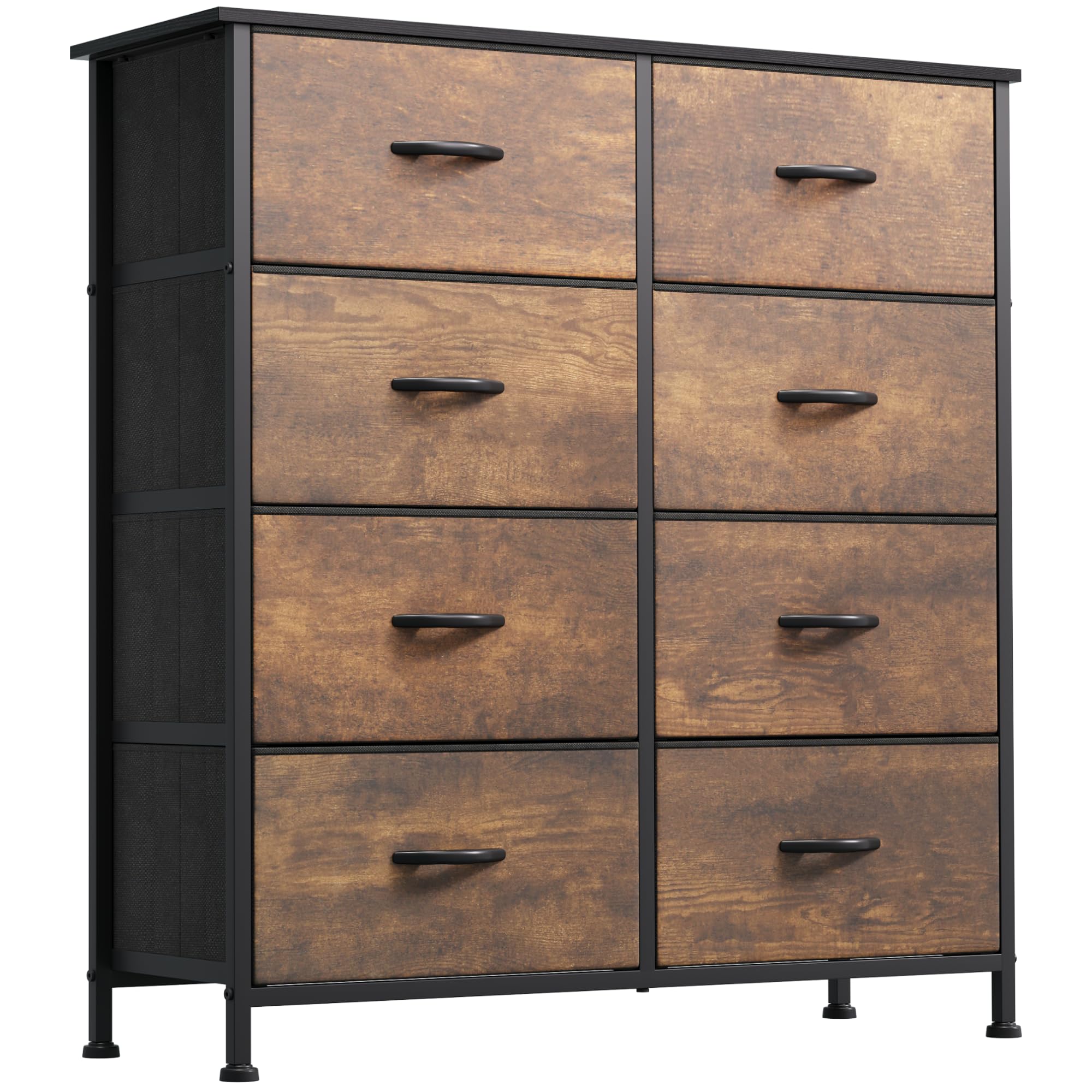 DWVO 8-Drawer Fabric Dresser, Furniture Storage Tower Cabinet, Organizer for Bedroom, Living Room, Hallway, Closet