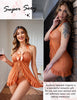Avidlove Sexy Lingerie for Women Babydoll Nighty Chemise Sexy Sleepwear Lace Lingerie dresss Caramel