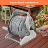 Flora Guard Garden Hose Holder With 1/2 Inch 65Ft Freeze-resistant UV Software, Hose Reels Wall Mount, Removable Hose Reel, 3/4 