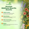 Outsidepride Mountain Wild Flower Seed Mix - 5 lbs Premium Blend of Annual & Perennial Wildflower Seeds for High-Elevation in USDA Zones 3-8, Ideal for Mountain Gardens, Low-Maintenance & Easy to Grow