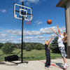 YITAHOME Basketball Hoop Outdoor, Portable Basketball Hoops & Goals, 4.5-10 FT Adjustable Basketball Hoop Outdoor with 44in Reinforced Iron Frame Backboard