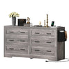 DWVO Farmhouse 6 Drawer Dresser for Bedroom, 59