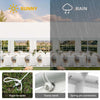 YITAHOME 16x32FT Party Tent Heavy Duty PVC Wedding Event Shelters White Upgraded Galvanized Ripple Canopy with Large Roof Removable Sidewalls & 3 Storage Bags 600D Oxford Commercial