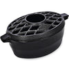 G Good Gain Wood Stove Steamer,Fireplace Humidifier,Cast Iron Humidifier for Stove, Matte Black Finish, Rust Resistant, Lattice Top, 2.5 Quart Capacity,Wood Burning Stove Indoor Decorative