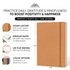 PRODUCTIVITY STORE Gratitude & Self-Care Journal - Guided Mindfulness & Mental Health Journal All-in-One with Prompts for Self Discovery - Daily Journal for Men & Women (A5, Brown)